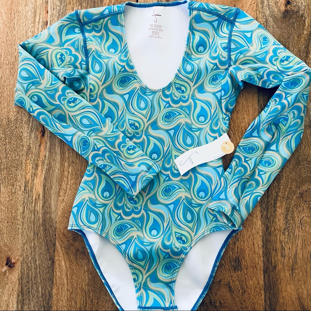 SOLD OUT!!!! ⏰ 24 HR SALE!!! ⏰ NWT🔥 SEEA HARPER RASHGUARD SWIM SURF SUIT S